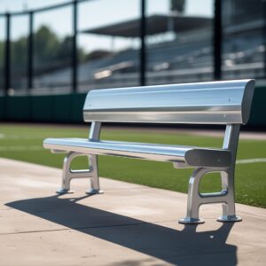 Aluminum Team Bench with Backrest